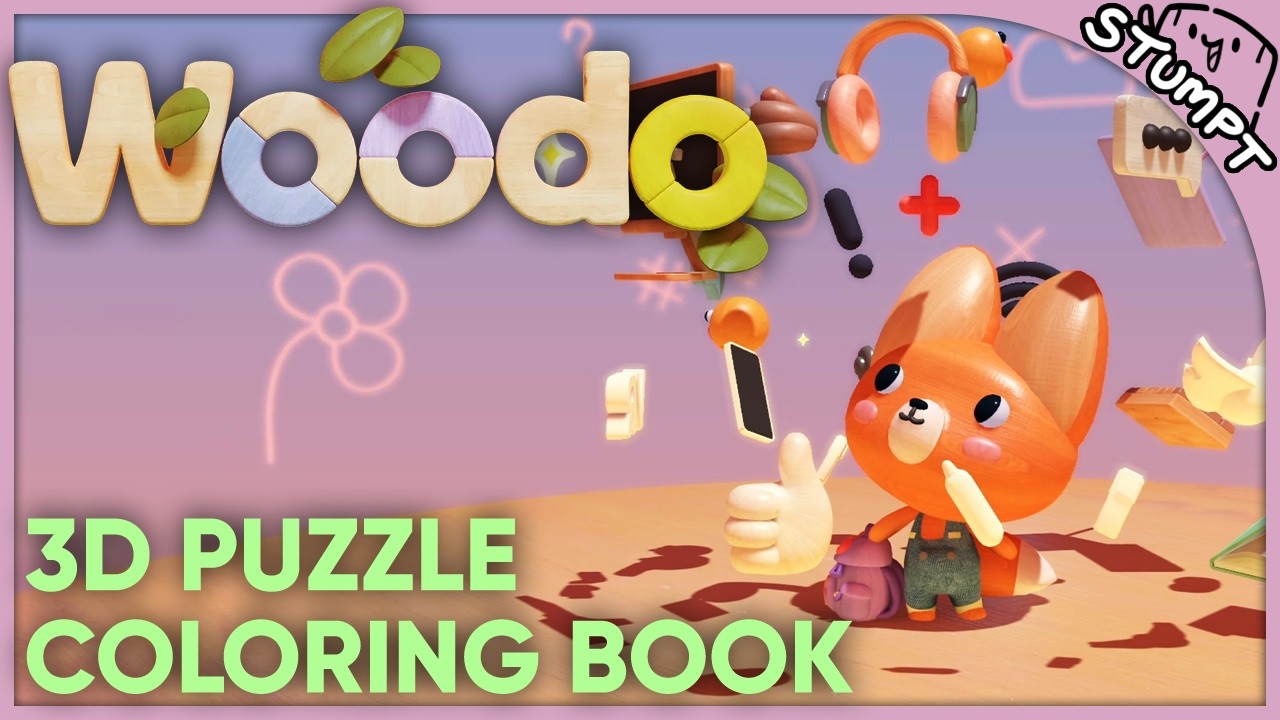 3D Puzzle Coloring Book - Woodo