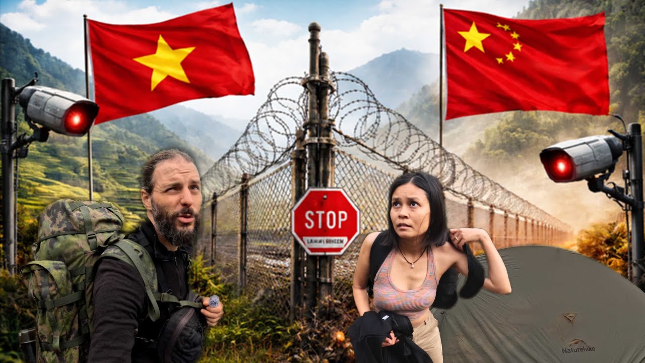 Zelten an der chinesischen Grenze  🇨🇳 in Vietnam 🇻🇳