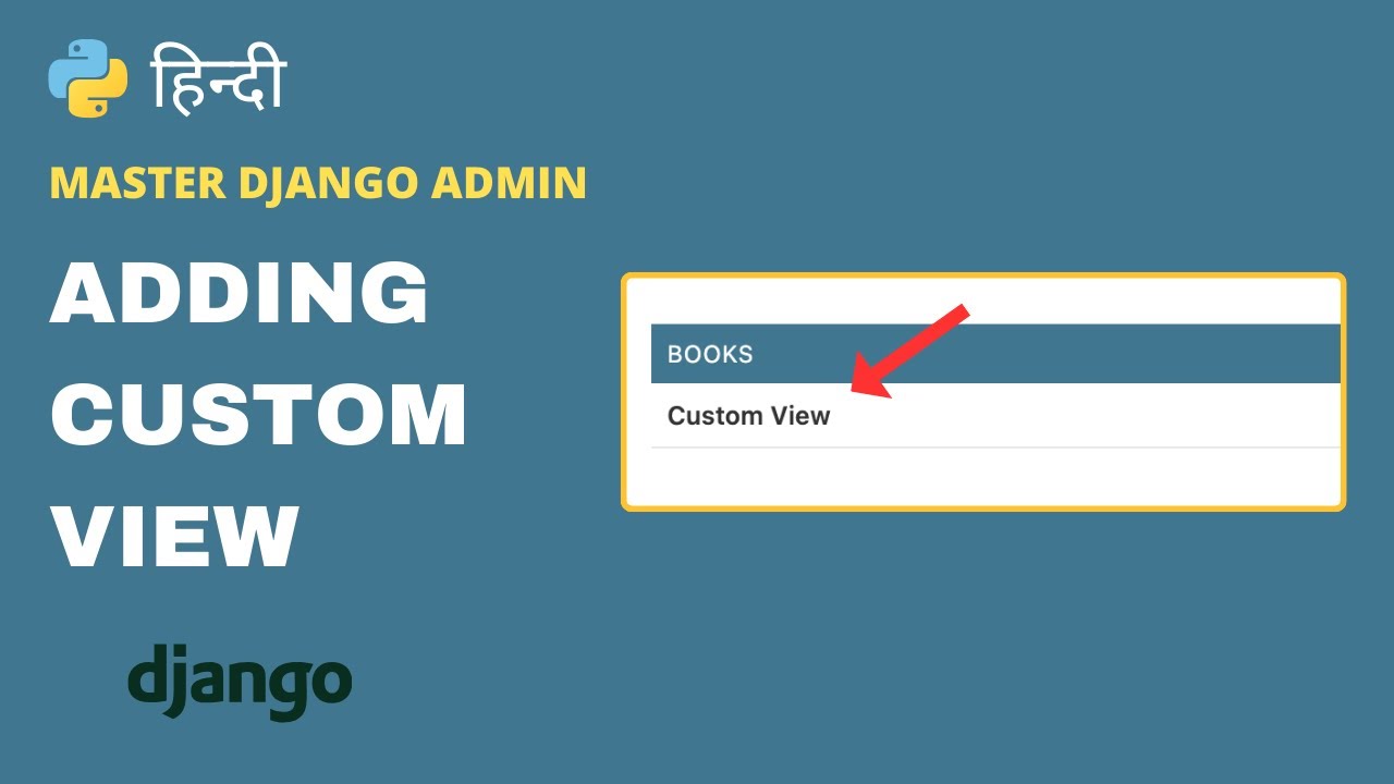 How to add custom view | Master Django Admin 12 (Hindi) - YouTube
