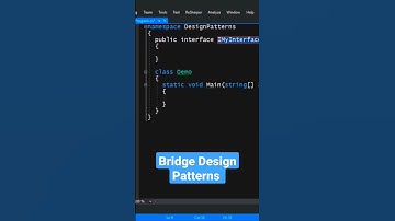 Bridge Design Patterns Intro 2023 #designpatterns #coding #csharp #csharptutorial #codingshortvideo