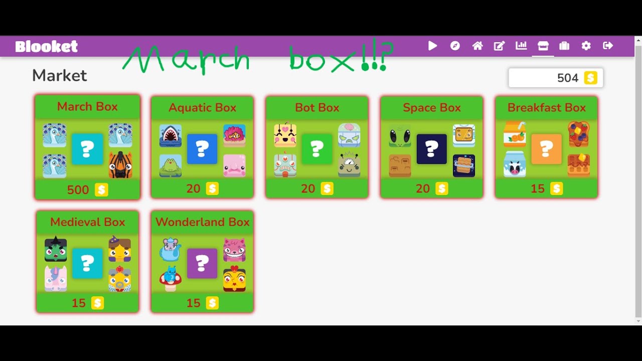 Blooket March Box!!? YouTube