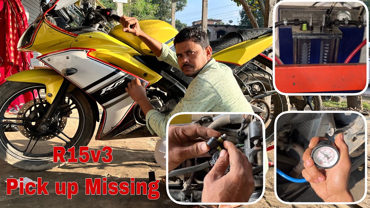 Yamaha R15v3 pickup missing/यामाहा R15 vs3  पीकाब मिसिंग