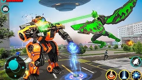 Flying Bat Robot Bike 3D - Android Gameplay