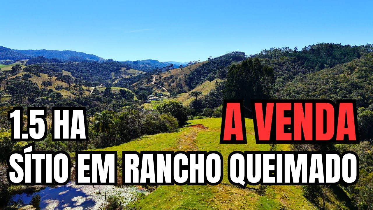 LINDO SÍTIO EM RANCHO QUEIMADO – 1,5 HECTARES COM VISTA IMPRESSIONANTE POR R$ 490.000