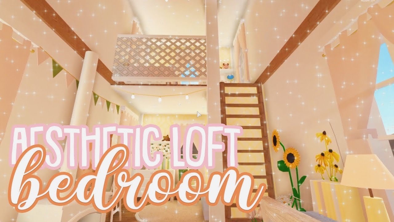 How To Build A Bedroom Loft Roblox Bloxburg Bedroom Idea Youtube - aesthetic roblox background room