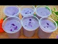 Kem Khoai Lang Tím ly| Cách làm kem Khoai lang ly không cần máy xay sinh tố | Mưu sinh miền quê