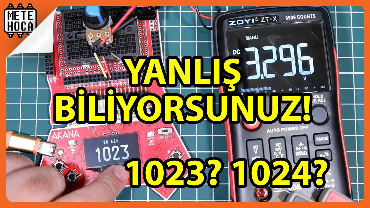 ADC HESAPLARKEN 1023 MÜ? 1024 MÜ? | ARDUINO DERSLERİ