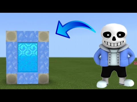 HOW TO MAKE PORTAL SANS UNDERTALE - MINECRAFT