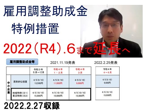 雇用調整助成金_特例措置_令和４年６月まで延長【HIKARIチャンネル144】