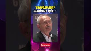 Kılıçdaroğlu Erdoğan Aday Olabilmek Için Erken Seçim Kararı Alacak 