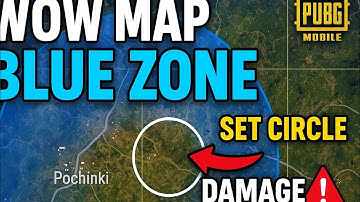 PUBG WOW MAP Blue Zone Tutorial | Set Circle + Damage (Complete Guide) 2025 