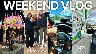 WEEKEND VLOG  mini roadtrip + roadtrip prep, bestie linkup, coffee runs, shopping, festival + more