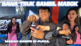 Drunk Prank in Front of Girlfriend While Driving a Truck Until She Was Beaten