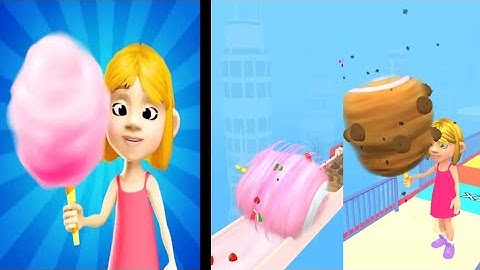 Cotton Candy Run 3D🍡🍡 Gameplay All Levels (Android, Ios) New Games🔥🔥