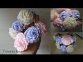 Плоские Весенние Цветы/Flat Spring Flowers / Flowers from tape 1.5 and 2.5 cm