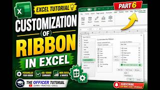 MS Excel Part-6: How to Customize the Ribbon in Excel