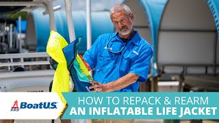 How To Rearm & Repack Your Inflatable Life Jacket/PFD | BoatUS by BoatUS 5,418 views 10 months ago 3 minutes, 26 seconds