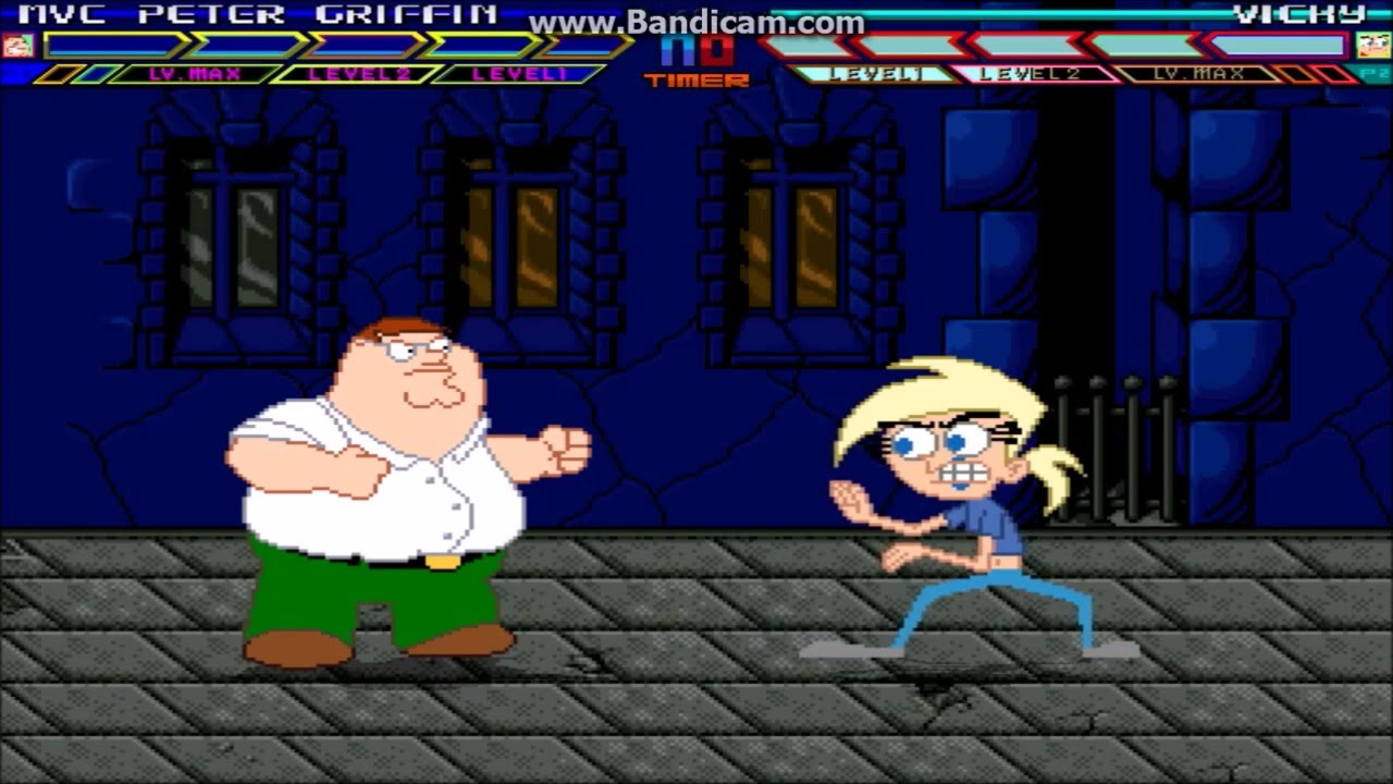 Mugen Battle #52 MVC Peter Griffin Vs Vicky
