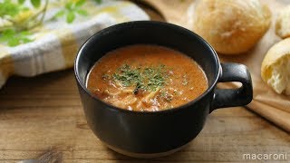 【365日のパンとスープ】チーズたっぷりトマトミルクスープ