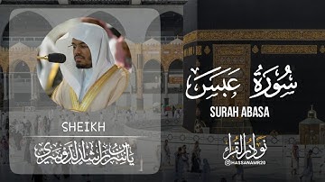 سورة عبس | ياسر الدوسري  Yasser Al-Dossary | Surah Abs
