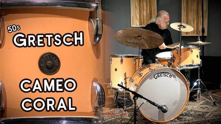 RARE 1950s Gretsch Drum Kit in CAMEO CORAL