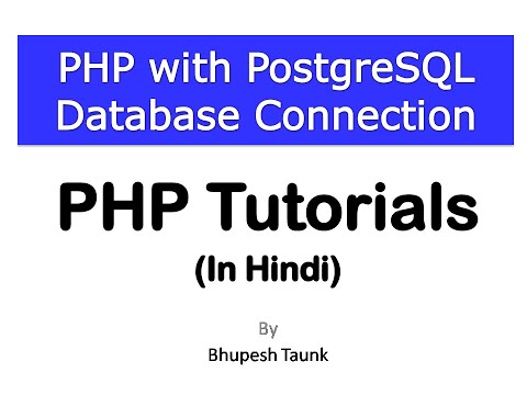 PHP with PostgreSQL Database connection