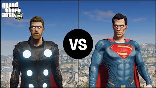 GTA 5 - Superman VS Thor | Epic Full Battle!