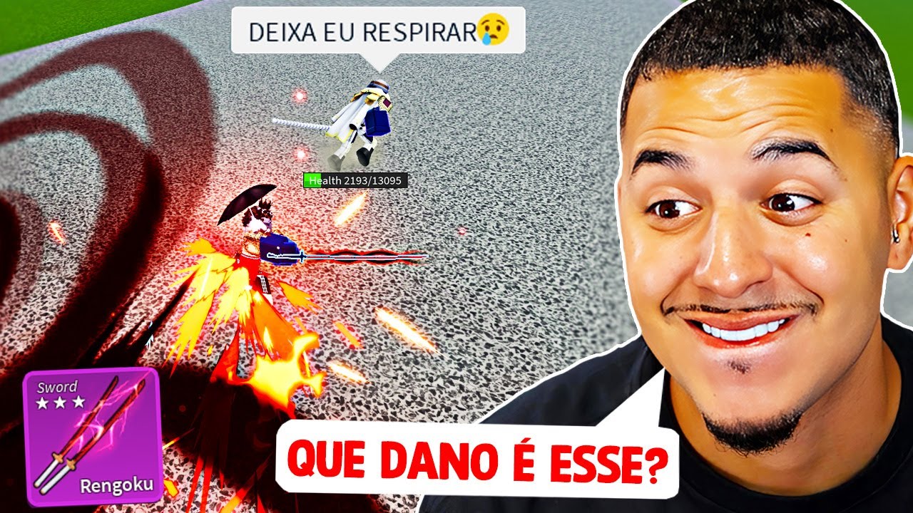 DEIXEI o COMBO do INSCRITO com o POTENCIAL MÁXIMO no Blox fruits!🔥😱 (muito dano)