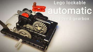 Lego Technic lockable automatic two speed gearbox [with free instructions]