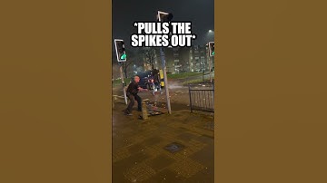 Criminals Tires Gets Destroyed Using Spike Trap @junaidahmad0984