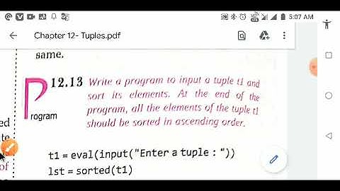 CBSE || CLASS 11 || COMPUTER SCIENCE (083) || CHAPTER 12 || TUPLES 6 VIDEO || Sumita Arora Book