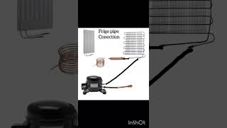 Frige compressor pipe diagram / frige compressor pipe connection # viral # shorts