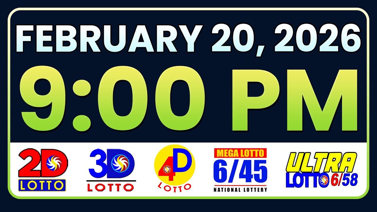 9PM PCSO LOTTO RESULTS TODAY FEBRUARY 20, 2026 | SWERTRES
