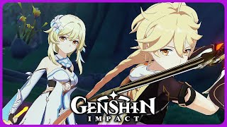 Aether & Lumine reunite and go on ADVENTURE - Genshin Impact 6.0 / Luna 1