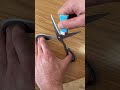 sharpening scissors using a match#shorts