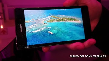 Bandwidth Blog TV - Sony Xperia Z1 first looks (filmed on Sony Xperia Z1)