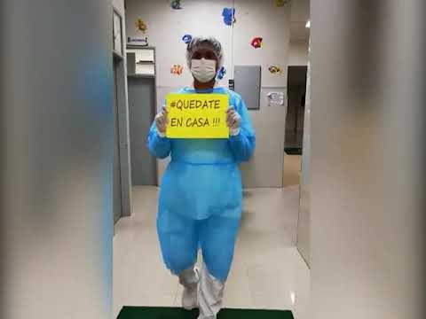 Médicos promueven la campaña "Quédate en casa" - YouTube