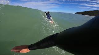 Double surf + bodyboard session on clean conditions POV