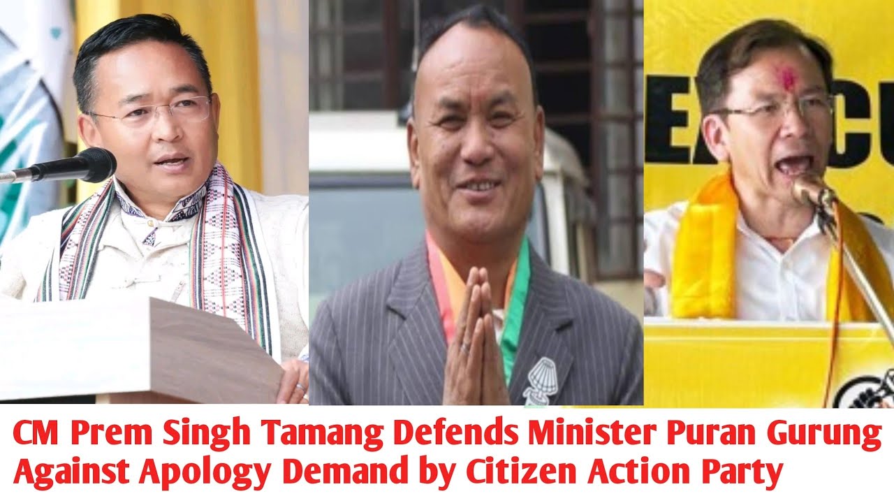 CM PS Tamang Defends Minister Puran Gurung Against Apology Demand by Citizen Action Party