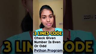 Find Even or Odd number using python| how to find even or odd number #shorts #python #trending