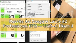 Reseña del Seagate LaCie d2 Professional 8TB — USB‑C Disco duro externo de sobremesa, para Mac y Win