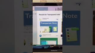 How to read notes during presentation: Transparent note