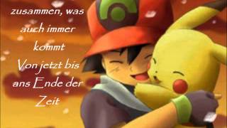 Video thumbnail of "Pokémon -  Wir bleiben zusammen Lyrics"