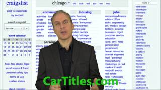 Beware of Craigslist car deals with missing titles | AFX