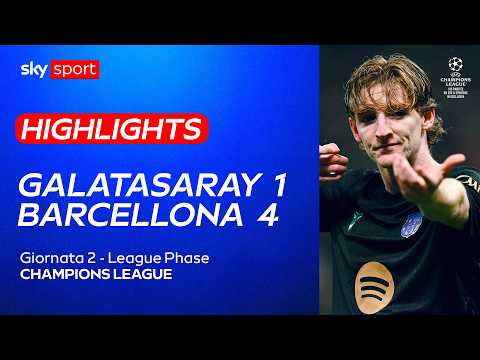 Video Galatasaray-Barcellona 1-4: gol e highlights | Champions League
