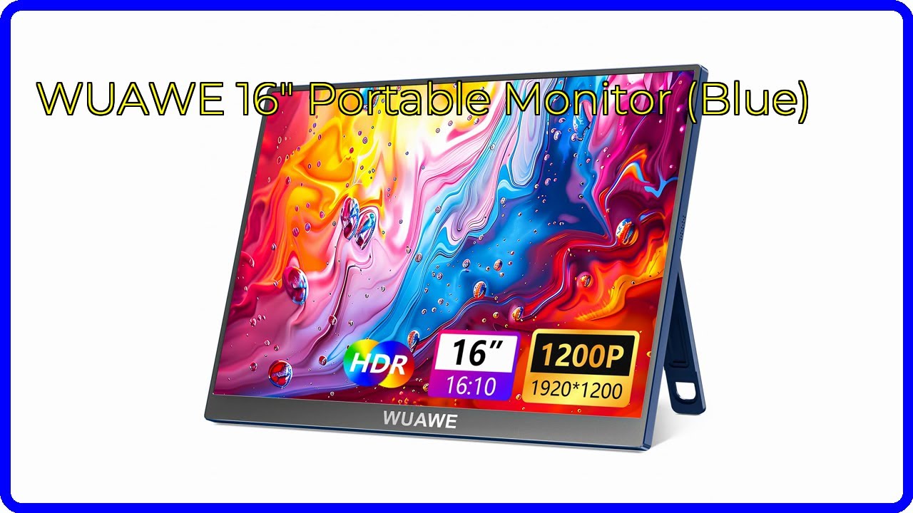 WUAWE ポータブルモニター 16インチ 1980x1200P 60Hz Amazon.co.jp: WUAWE 16インチ ポータブルモニター 1920x1200P
