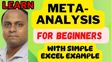 Learn Meta Analysis Using Excel With Example in 5min! Meta Analysis For Beginners Using Excel||