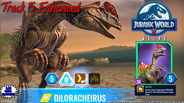 DILORACHEIRUS - Enhancement Track 5 Reactive -First Look! Jurassic World Alive beta