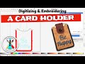 Digitizing a Card Holder IN THE HOOP using Inkscape & Ink/stitch