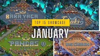 top 15 showcase base // January base // name base // troll base #clashofclan //#showcasebase